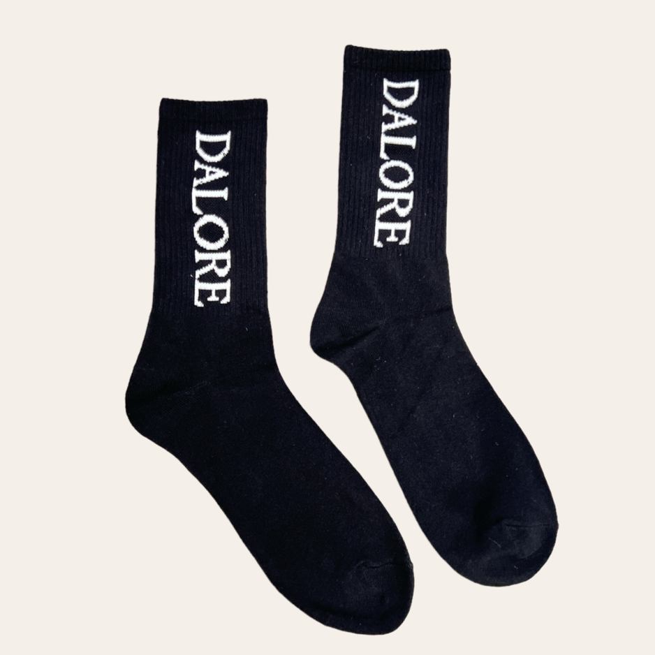 Black Dalore Clean Socks
